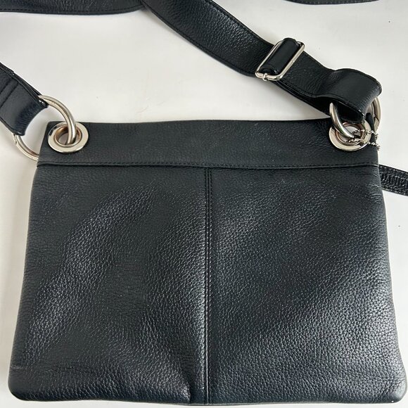 Danier Leather Crossbody Bag in Black - Picture 3 of 11
